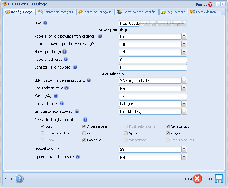 Integracje z wholelsales onlineowymi