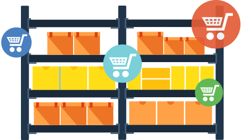 One warehouse -many shops